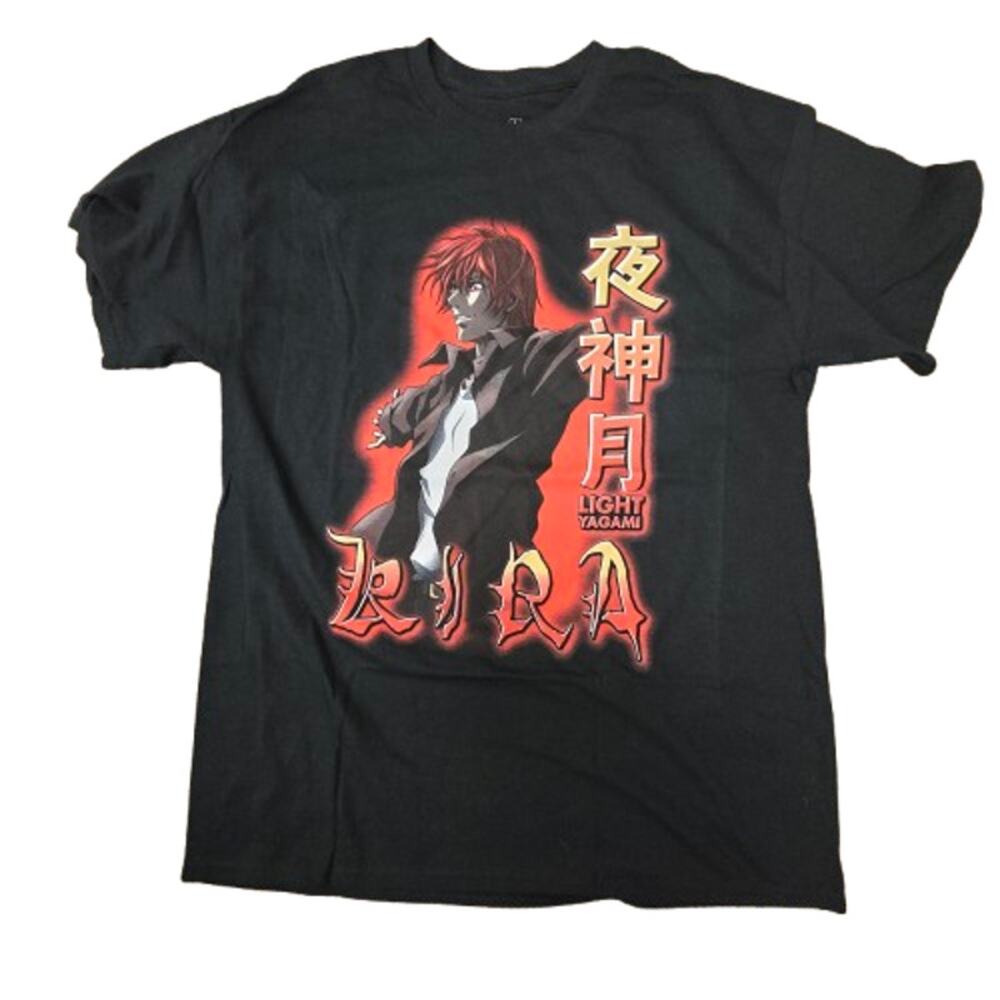 Death Note Kira Tee – Light Yagami Anime Graphic Shirt (L)